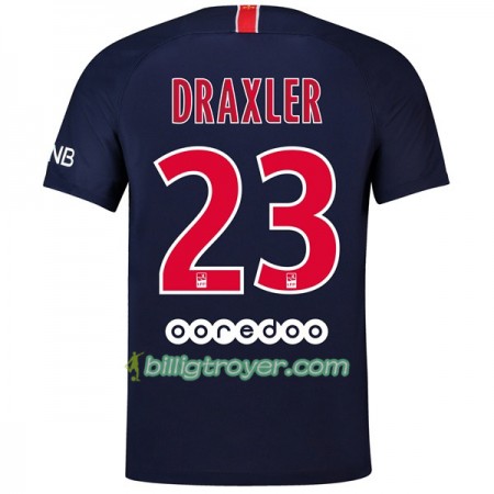 Billige Fotballdrakter Paris Saint-Germain Draxler 23 Hjemmedraktsett 2018/19 Kortermet